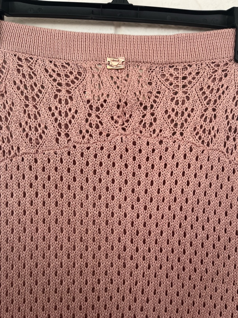 RARE Knitz by For Love & Lemons Rivington Dusty Rose Pencil Skirt Best Fit S/M - Picture 5 of 5